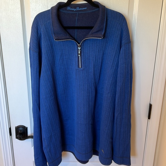 Tommy Bahama Reversible Half Zip Sweater Size XXL - Picture 2 of 9